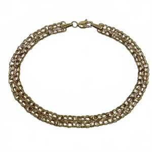 10K Gold Chain Bracelet | 3g, OS